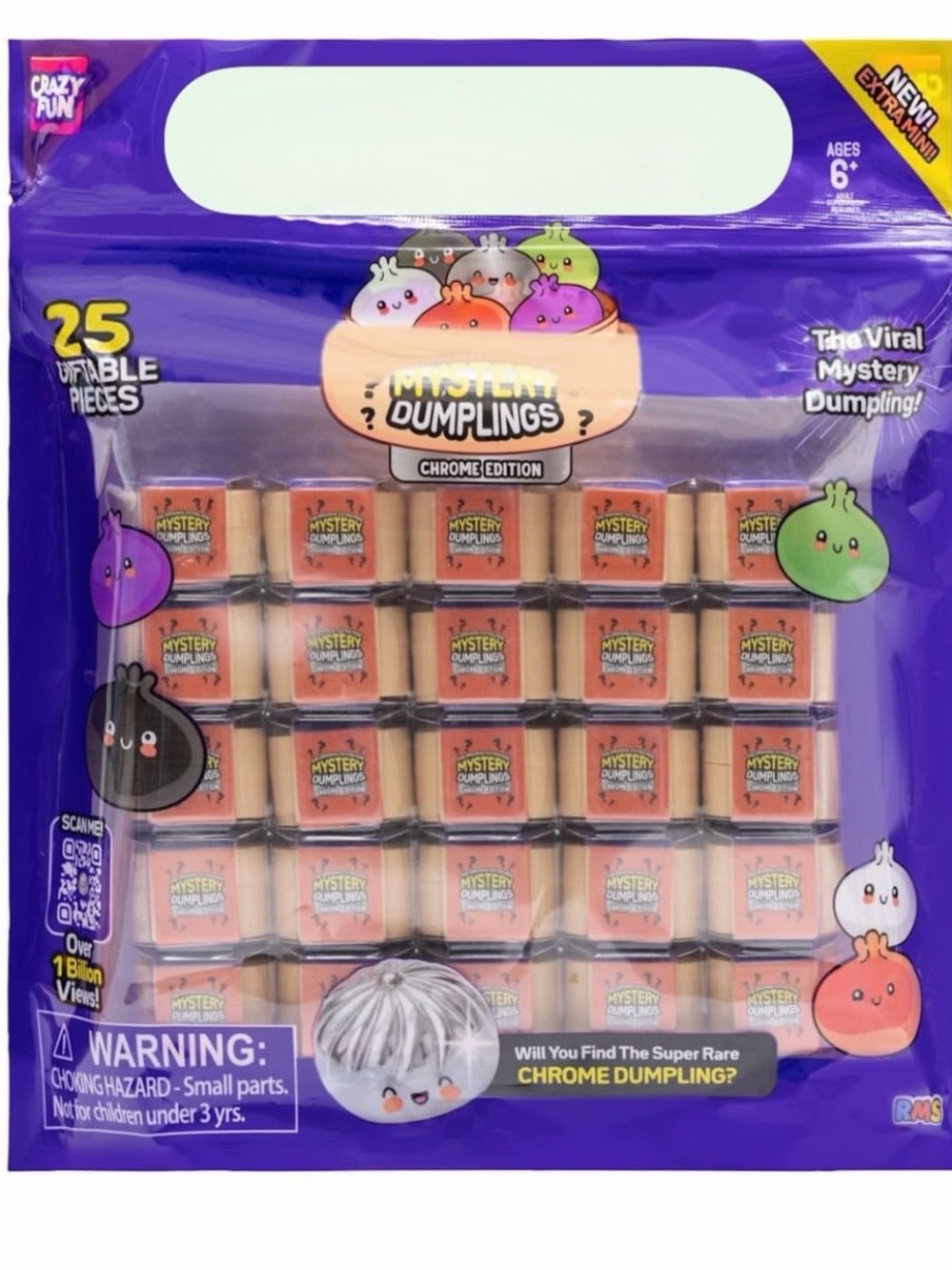 RMS Chrome Edition Micro Mini Dumplings- pack of 25